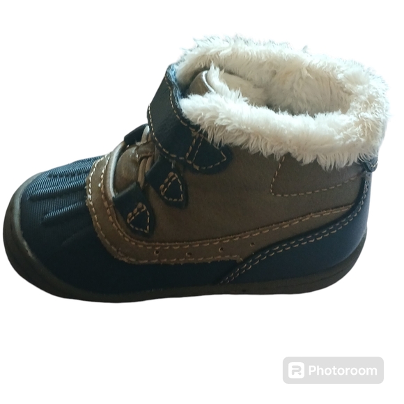 Stride Rite Surprize Abraham Toddler Boys Fur Lined Duck Boots Size 3 - Picture 3 of 9